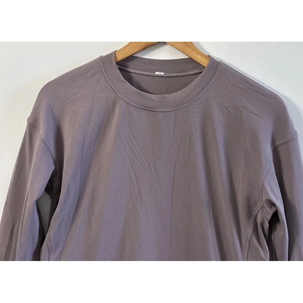 Women's Lululemon Close to Crossing Long Sleeve Rulu Shirt Sz 10 Butter Soft EC